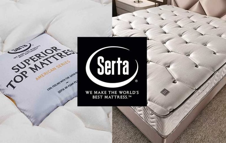 Foto eines sehr hochwertigen Boxspringbetts mit luxuriöser Matratze