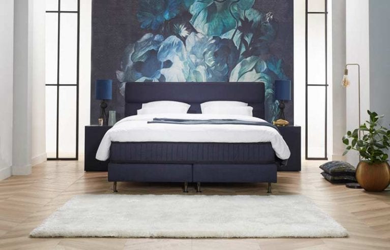 Serta Boxspringbett Ligne in Dunkelblau