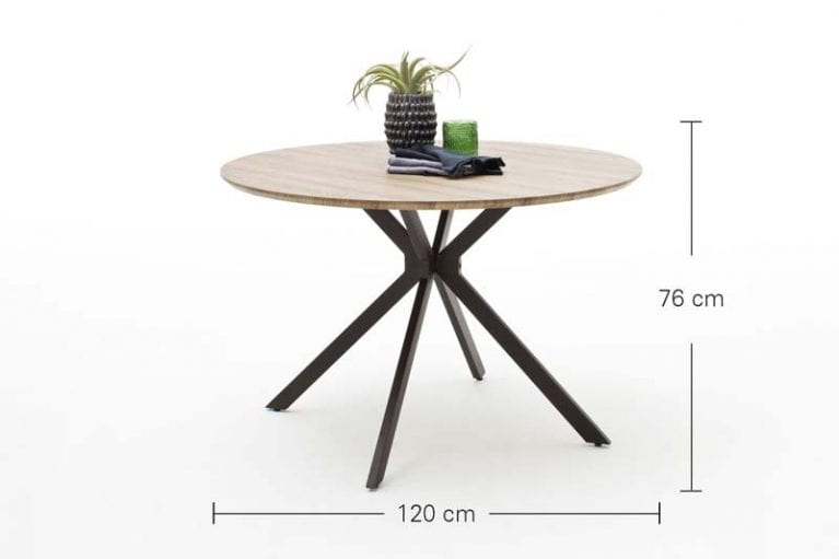 Massangaben von rundem Esstisch Firenze