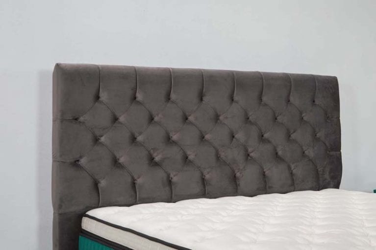 Serta Boxspringbett York in Dunkelgrau