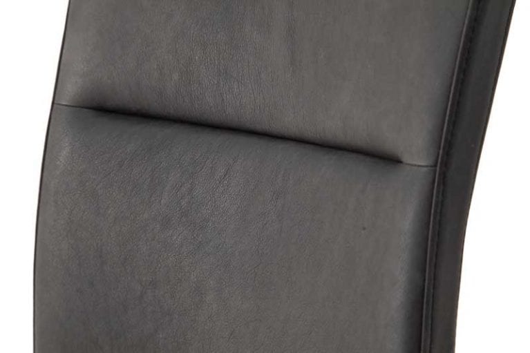 Rückenlehne mit filigranem Schlitz von Stuhl Zagreb in anthrazit