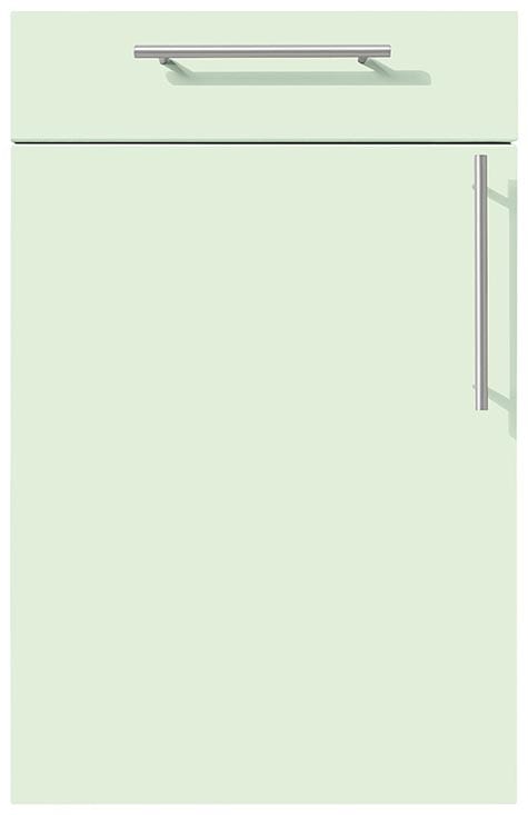 L215 -Pastellgrün-Satinlack Küchenfront