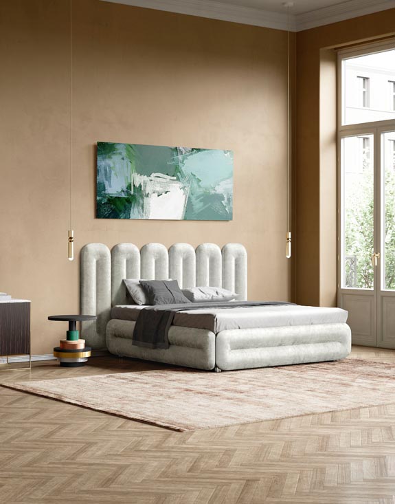 Bretz Bett Eclair in Weiss