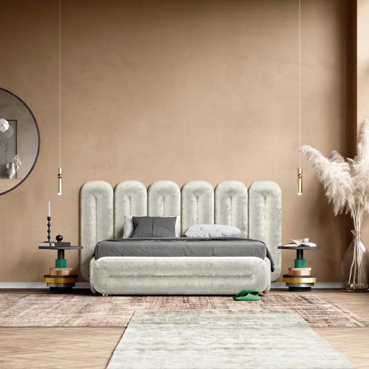 Bretz Bett Eclair in Weiss