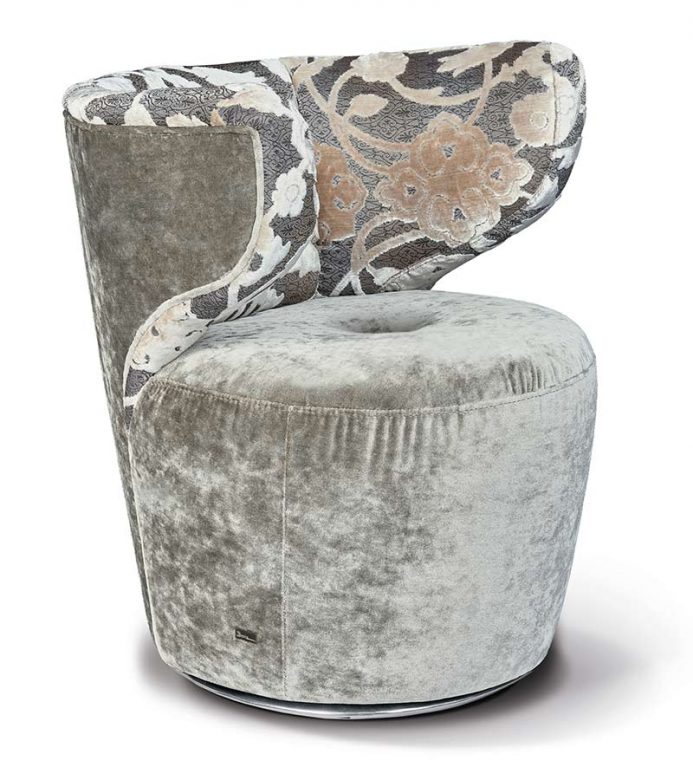 Crossaint Bretz Sessel in Silber