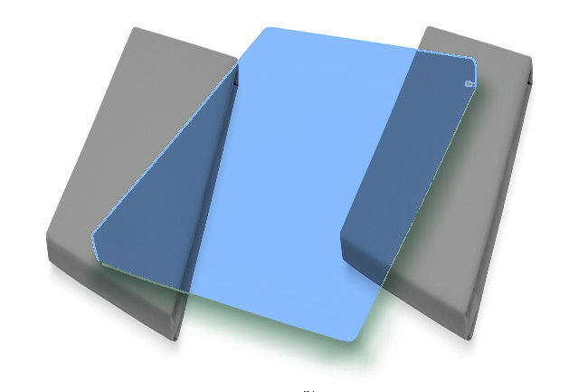 Spannbetttuch 03600 - ca. 180-200x200 cm, Blau –