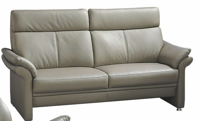 Sofa - 3-Sitzer, Leder, Muskat –