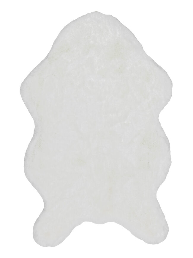 Kunstfell -BL ca. 60x90 cm, Weiß –