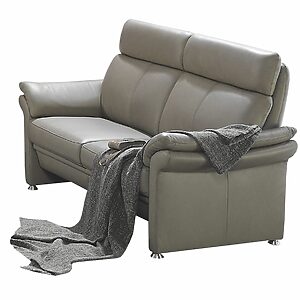 Sofa - 2-Sitzer, Leder, Muskat –