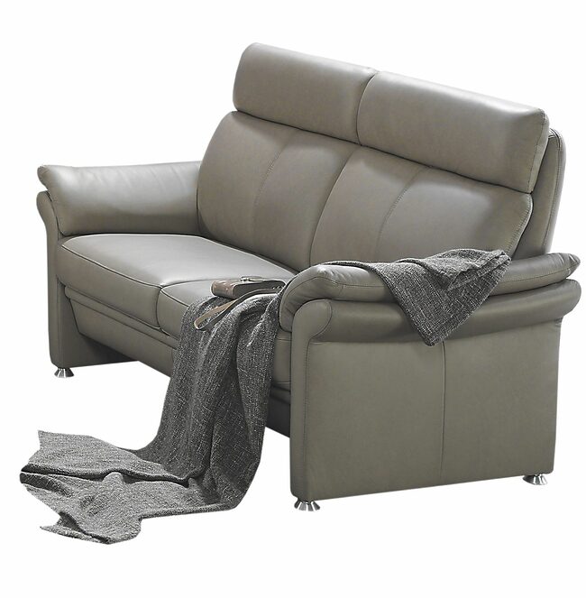 Sofa - 2-Sitzer, Leder, Muskat –