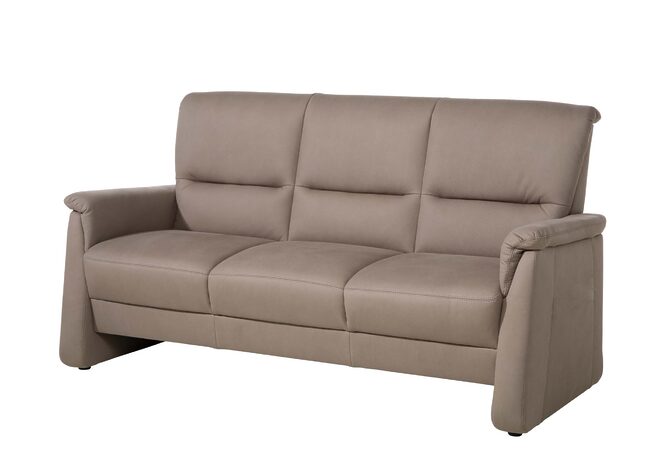 Sofa - 3-Sitzer, Stoff, Latte –