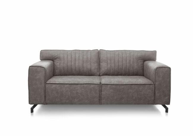 Sofa Nashville - 2,5-Sitzer, Stoff Silbergrau –