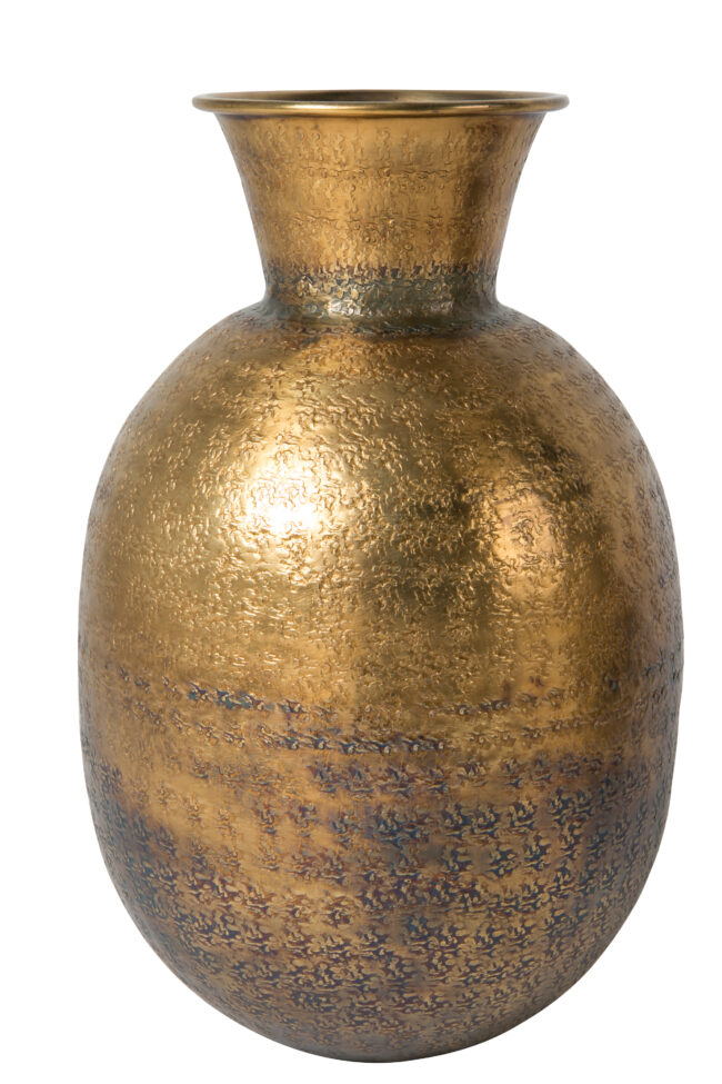 Deko-Vase - ØH ca. 24x38 cm, Messingfarben –