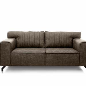 Sofa Nashville - 2,5-Sitzer, Stoff Steingrau –