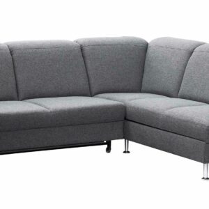 Sofa - 2,5 Sitzer mit Ecke rechts, Stoff, Graphit –
