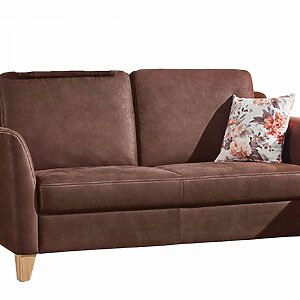 Sofa - 2,5 Sitzer, Stoff, Braun –